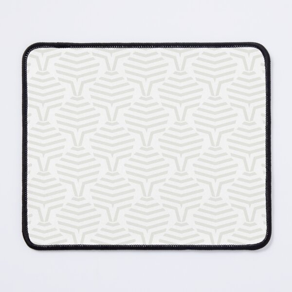 Artikelvorschau, Off White and White Geometric Stripe Shape Pattern Pairs Dulux 2022 Popular Colour Cloudy Dreams entworfen und verkauft von ColorOfTheYears.