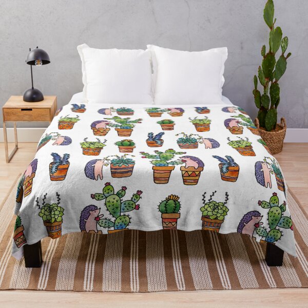 Item preview, Watercolor succulents, cute hedgehog and hand lettering  designed and sold by Darina Gulbina.