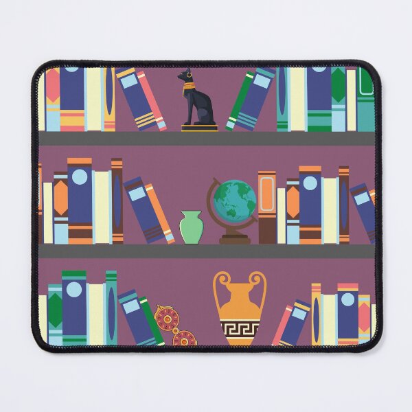 Item preview, The Colorful Traveler Bookshelf with Globes and Curios designed and sold by AnAwkwardOtter.