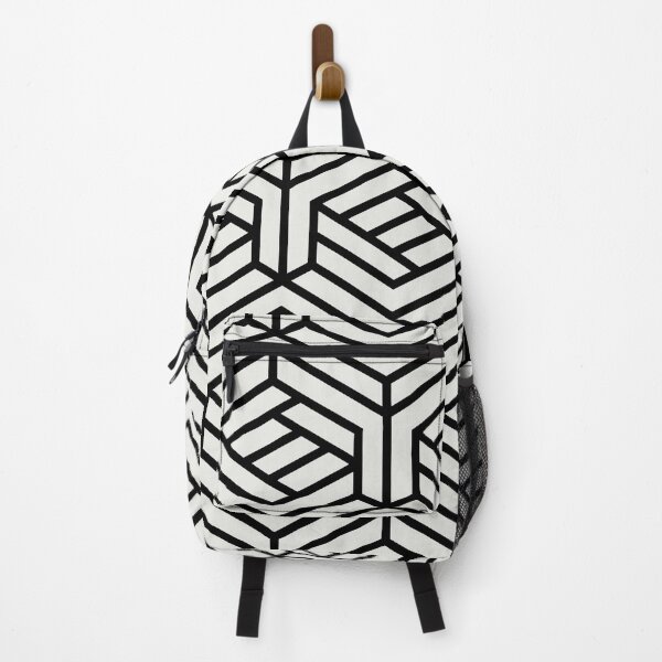 Item preview, Black and Off White Cube Geometric Shape Pattern Pairs Dulux 2022 Popular Colour Cloudy Dreams designed and sold by ColorOfTheYears.