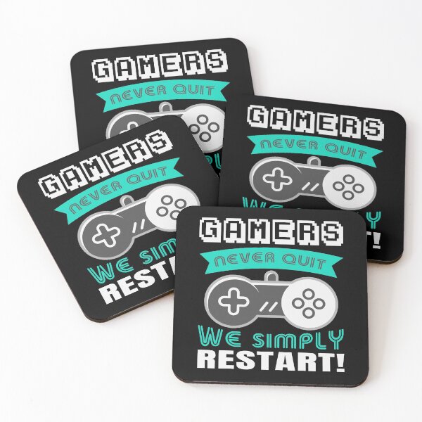 Item preview, Gamers Never Quit We Simply Restart designed and sold by ExcitedMood.