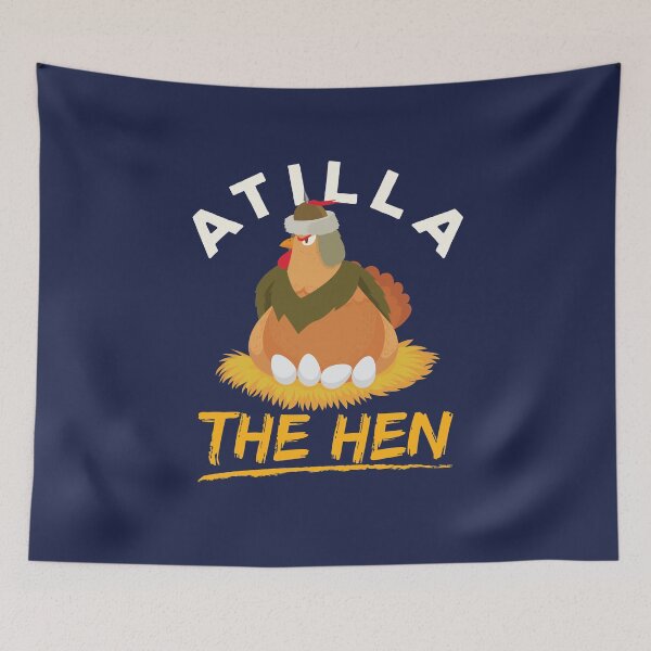 Item preview, Atilla the Hen Hun Funny Chicken Chickens designed and sold by jaygo.