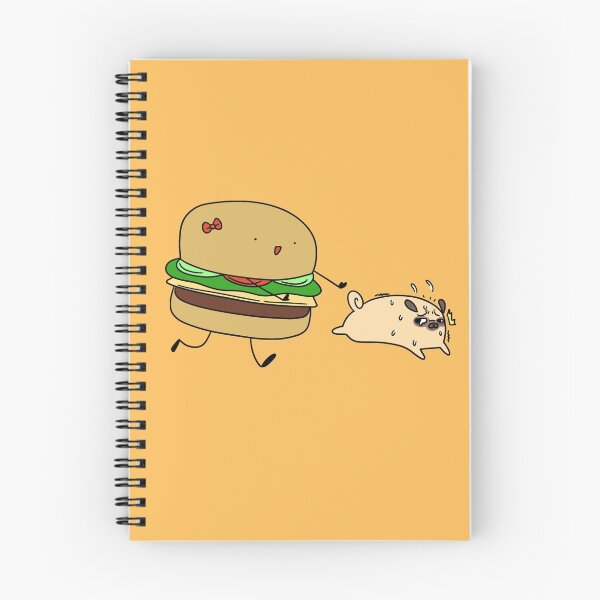 Item preview, Hamburger Chasing Pug designed and sold by SaradaBoru.