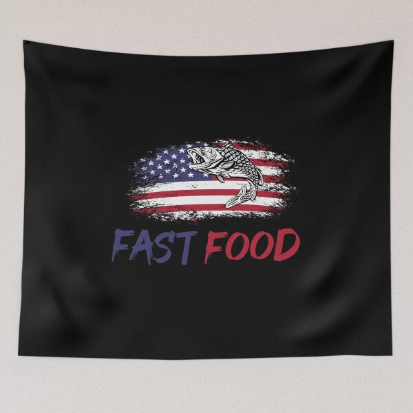 Item preview, Fast Food fishing Hunting T-Shirt Funny Gift for Hunters designed and sold by teesBYAlioui.