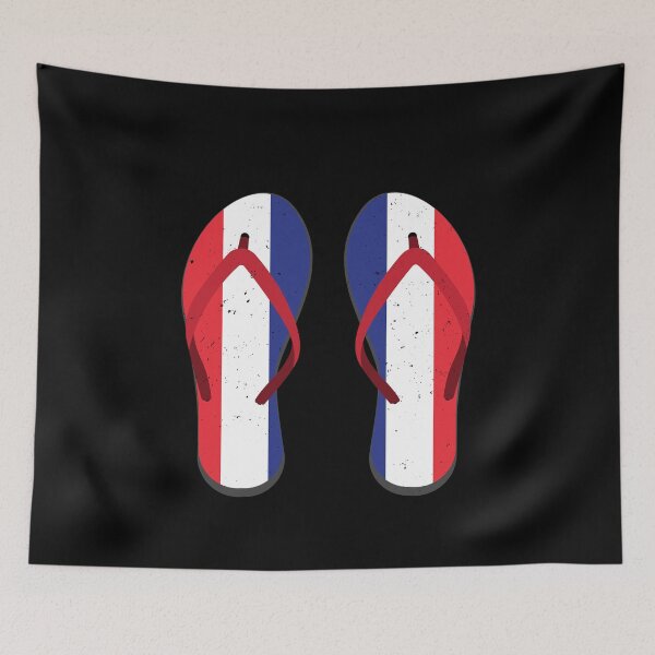 Item preview, France Flag Flip-flop Frenchman Gift French designed and sold by Lenny Stahl.