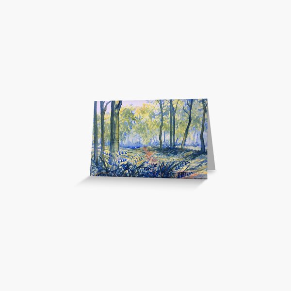 Bluebells in Sewerby Park Greeting Card