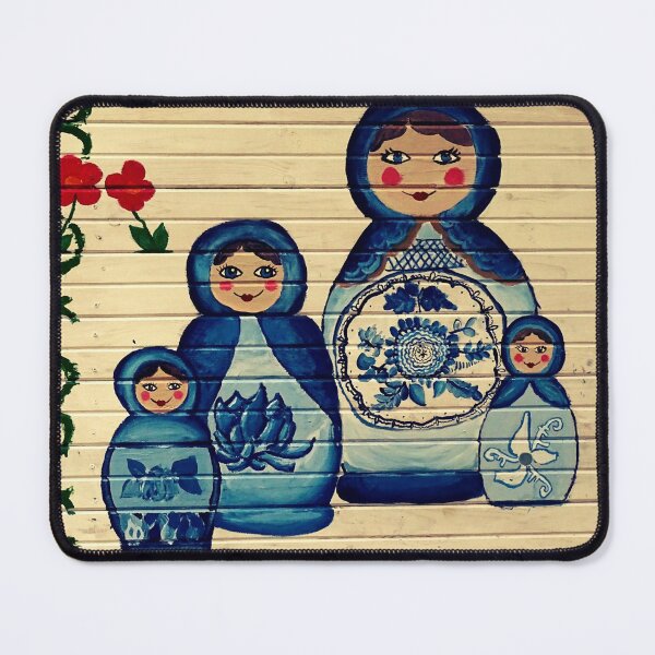 Item preview, Russian dolls mug, Russian dolls greeting card designed and sold by PicsByMi.