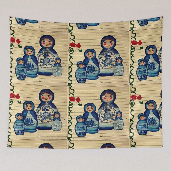 Item preview, Russian dolls mug, Russian dolls greeting card designed and sold by PicsByMi.