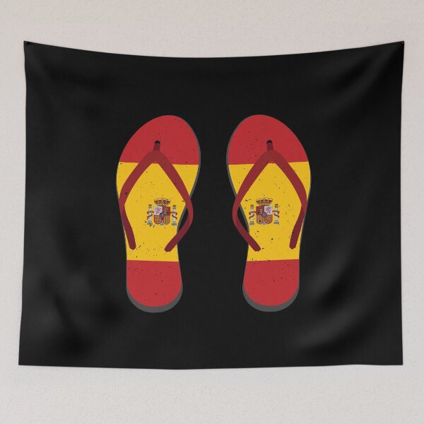 Item preview, Spain Flag Flip-flop Spanish Gift Espana Spaniards designed and sold by Lenny Stahl.