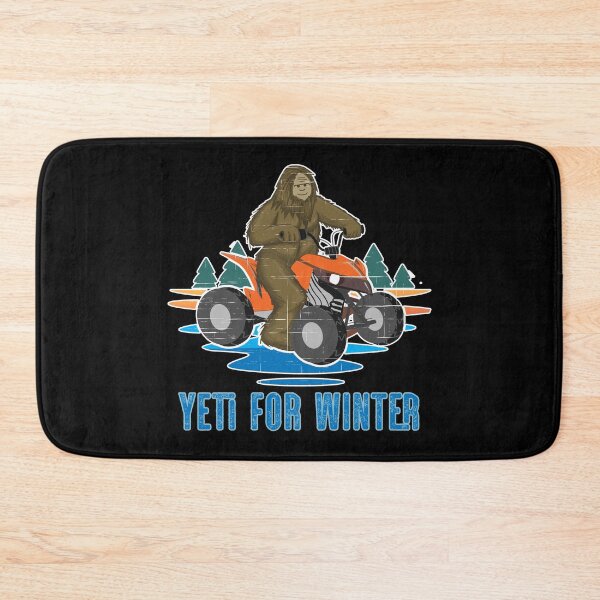 Item preview, Yeti for Winter Bigfoot ATV Quad Biker Four Wheeler Winter Sports Mountain BRAAAP designed and sold by Rabbitti.