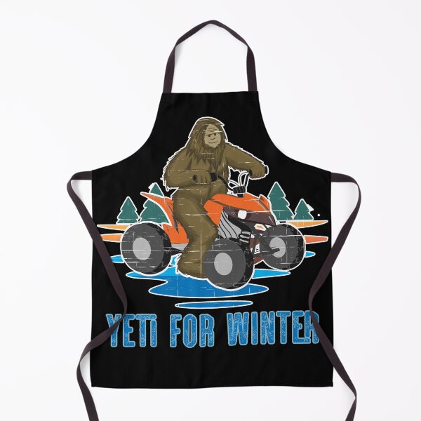 Item preview, Yeti for Winter Bigfoot ATV Quad Biker Four Wheeler Winter Sports Mountain BRAAAP designed and sold by Rabbitti.