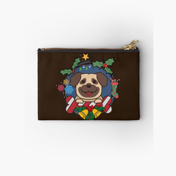 Item preview, Merry Christmas Pug Cute Candy Cane designed and sold by SYNTASTIC.