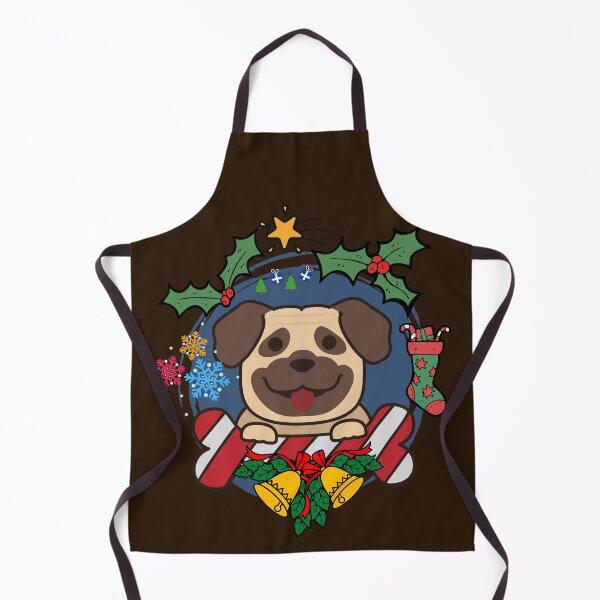 Item preview, Merry Christmas Pug Cute Candy Cane designed and sold by SYNTASTIC.