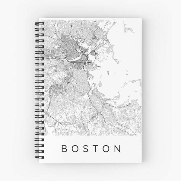 Item preview, Boston map minimalist in black and white designed and sold by DesireeVDA.