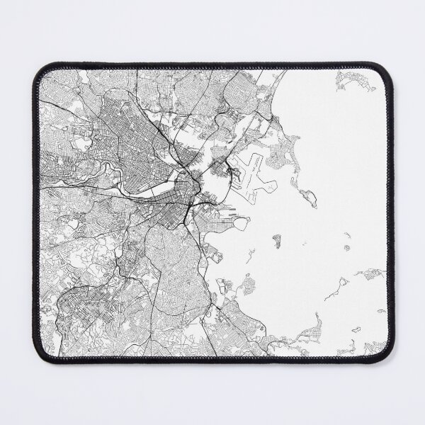 Item preview, Boston map minimalist in black and white designed and sold by DesireeVDA.