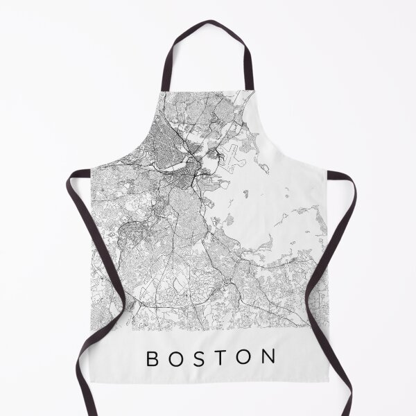 Item preview, Boston map minimalist in black and white designed and sold by DesireeVDA.