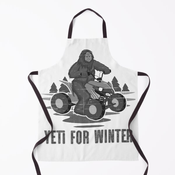 Item preview, Yeti for Winter Bigfoot ATV Quad Biker Four Wheeler Winter Sports Mountain BRAAAP designed and sold by Rabbitti.