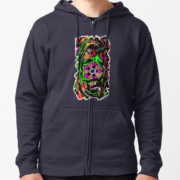 Dark Side, Island, Métissage, Colors, Adventure Zipped Hoodie
