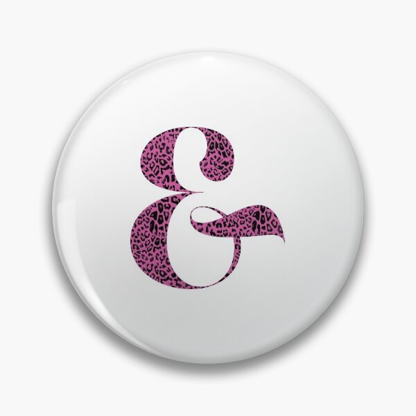 Item preview, Haute Leopard Stylish Ampersand With Neon Pink Leopard Print designed and sold by HauteLeopard.