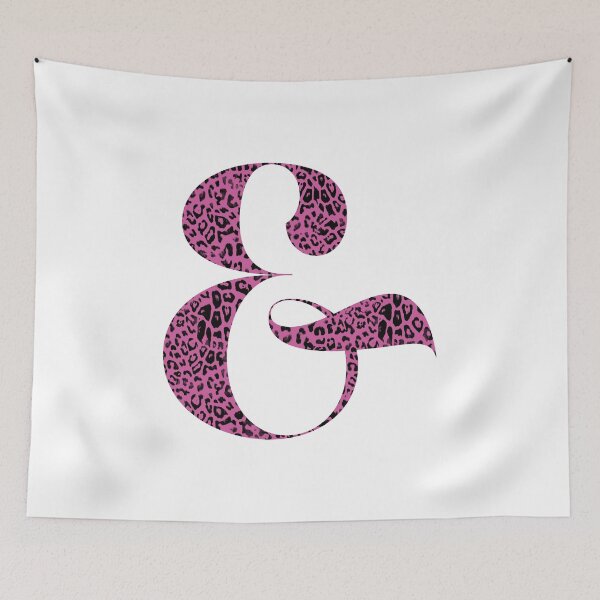 Item preview, Haute Leopard Stylish Ampersand With Neon Pink Leopard Print designed and sold by HauteLeopard.