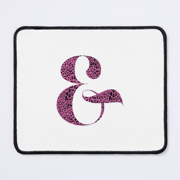 Item preview, Haute Leopard Stylish Ampersand With Neon Pink Leopard Print designed and sold by HauteLeopard.