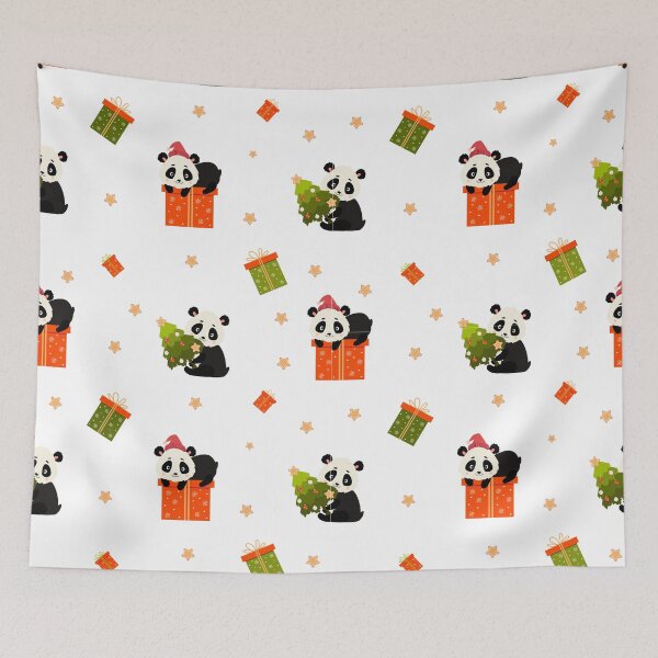 Item preview, Cute Christmas Panda pattern designed and sold by minimalconcept.