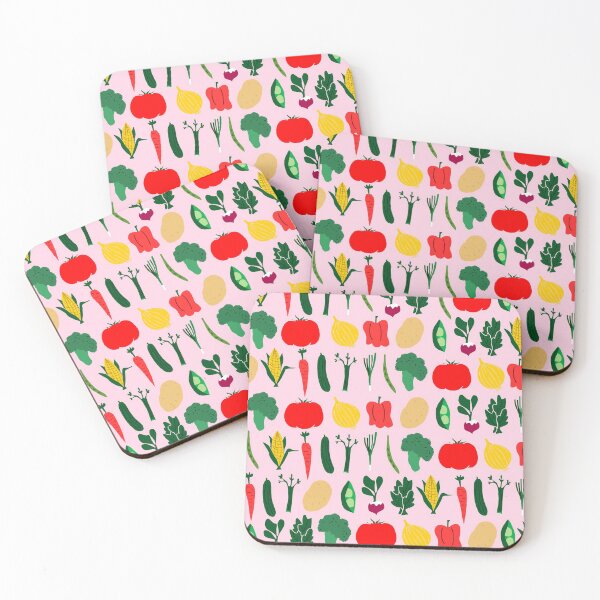 Item preview, Lindo patrón de verduras con brócoli, rábano, tomate y zanahorias designed and sold by kapotka.