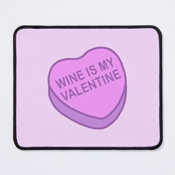 Item preview, Conversation Hearts - Wine is my Valentine - Sticker - Valentines Day designed and sold by Nossikko.