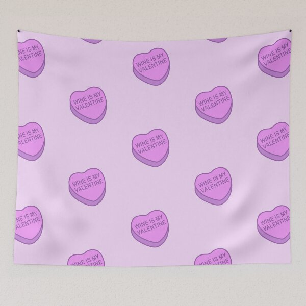 Item preview, Conversation Hearts - Wine is my Valentine - Sticker - Valentines Day designed and sold by Nossikko.