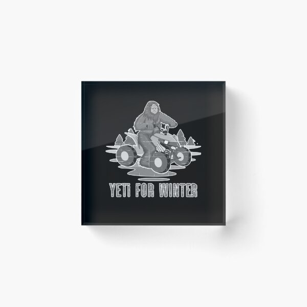 Item preview, Yeti for Winter Bigfoot ATV Quad Biker Four Wheeler Winter Sports Light Gray designed and sold by Rabbitti.