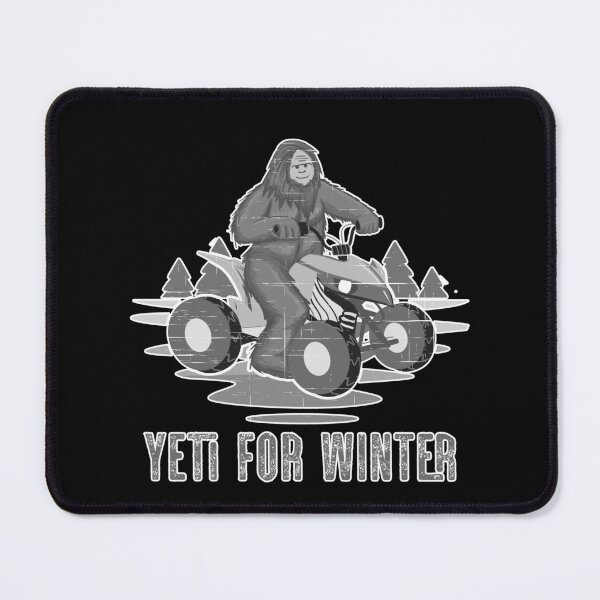 Item preview, Yeti for Winter Bigfoot ATV Quad Biker Four Wheeler Winter Sports Light Gray designed and sold by Rabbitti.