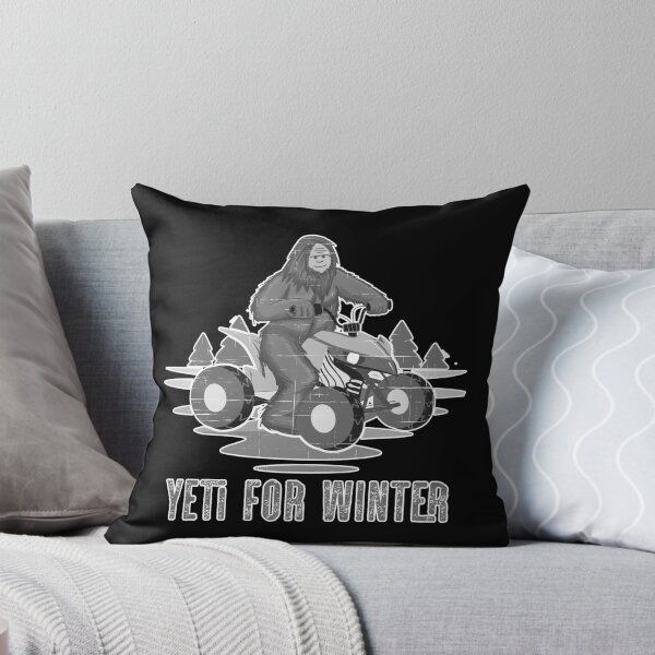 Item preview, Yeti for Winter Bigfoot ATV Quad Biker Four Wheeler Winter Sports Light Gray designed and sold by Rabbitti.