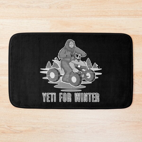 Item preview, Yeti for Winter Bigfoot ATV Quad Biker Four Wheeler Winter Sports Light Gray designed and sold by Rabbitti.