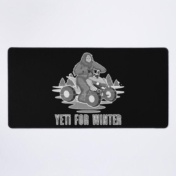 Item preview, Yeti for Winter Bigfoot ATV Quad Biker Four Wheeler Winter Sports Light Gray designed and sold by Rabbitti.