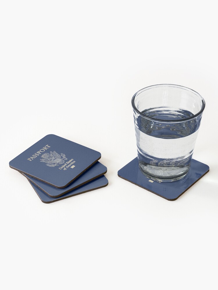 Alternate view of United States of America Vintage Passport Coasters (Set of 4)