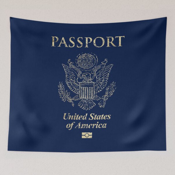Item preview, United States of America Vintage Passport designed and sold by Lidra Zehcnas.