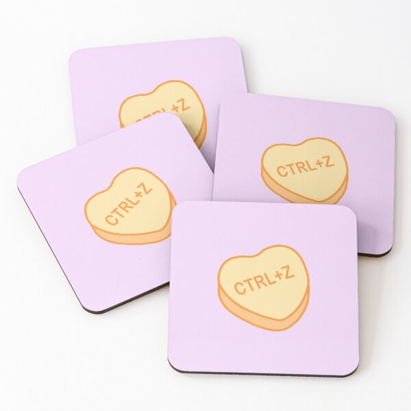 Item preview, Conversation Hearts - Ctrl+ Z - Sticker - Valentines Day designed and sold by Nossikko.