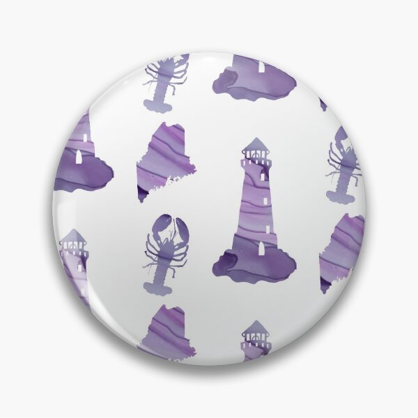 Item preview, Purple Marble State of Maine Sticker Pack  designed and sold by Dalaura.