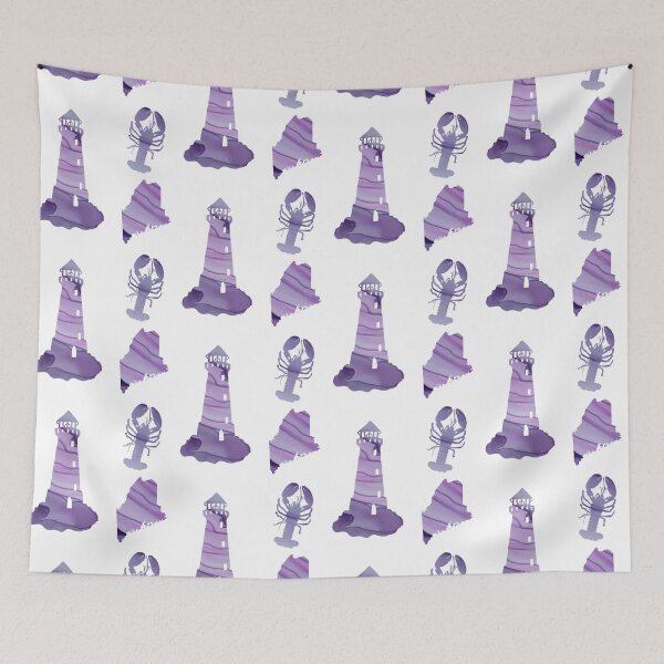 Item preview, Purple Marble State of Maine Sticker Pack  designed and sold by Dalaura.