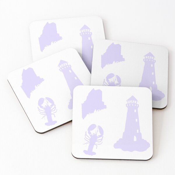 Item preview, Light Purple State of Maine Sticker Pack  designed and sold by Dalaura.