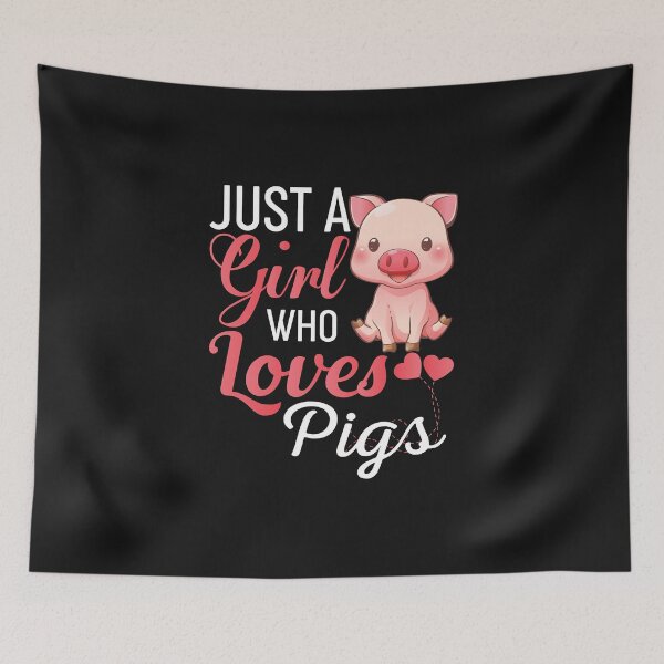Item preview, Just A Girl Who Loves Pigs - Cute Pig Lover Gift designed and sold by lou731.