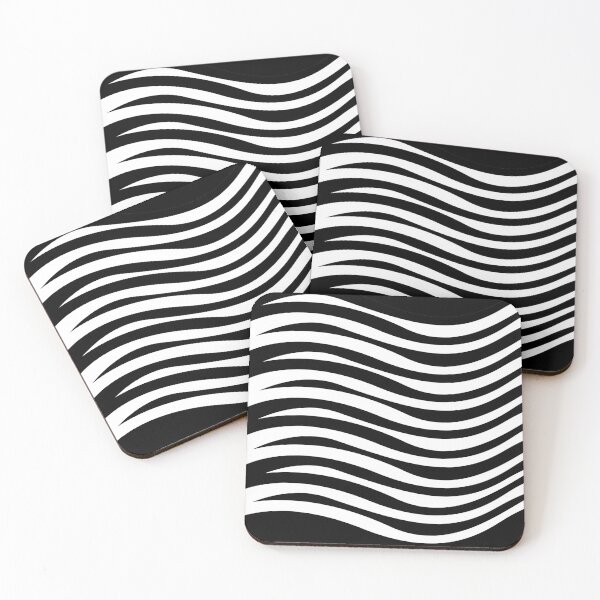 Item preview, Black and White Wave Pattern designed and sold by AlinaSCorner.
