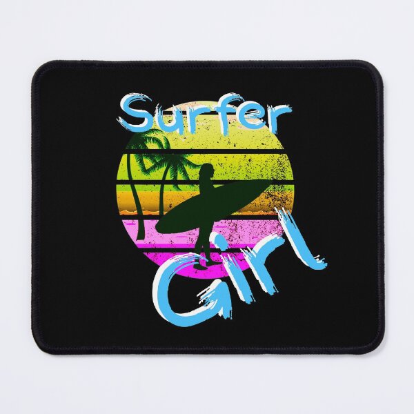 Item preview, Surfer Girl Surfing Gift for Girls Retro Surfboard 80s Sunset Surf designed and sold by tgulko.