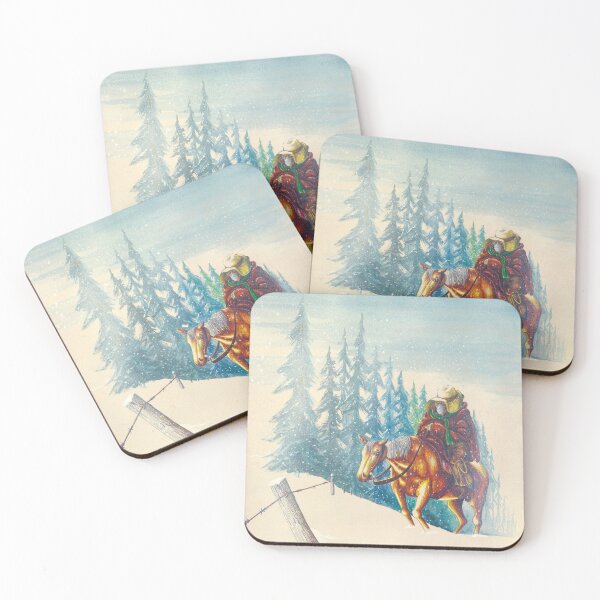 Item preview, Winter Horse and Rider (The Picket Rider) designed and sold by QuixoteRidge.