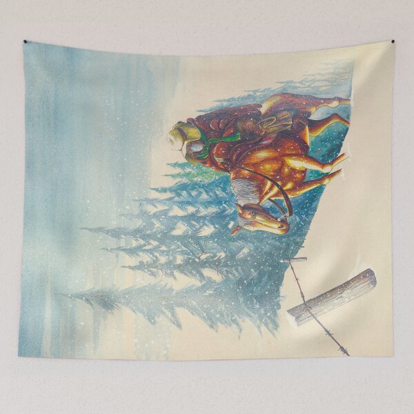 Item preview, Winter Horse and Rider (The Picket Rider) designed and sold by QuixoteRidge.