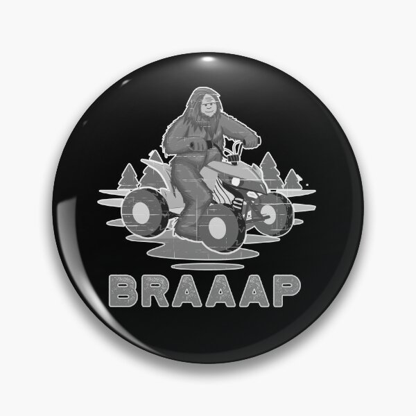 Item preview, Bigfoot ATV Quad Biker Four Wheeler Winter Sports Mountain BRAAAP designed and sold by Rabbitti.