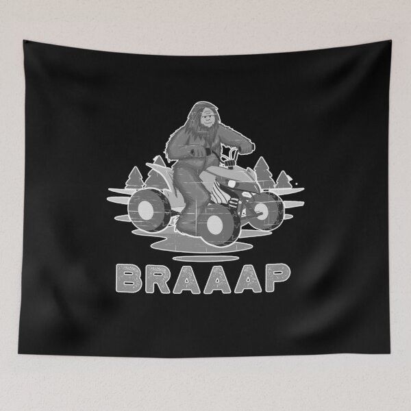 Item preview, Bigfoot ATV Quad Biker Four Wheeler Winter Sports Mountain BRAAAP designed and sold by Rabbitti.