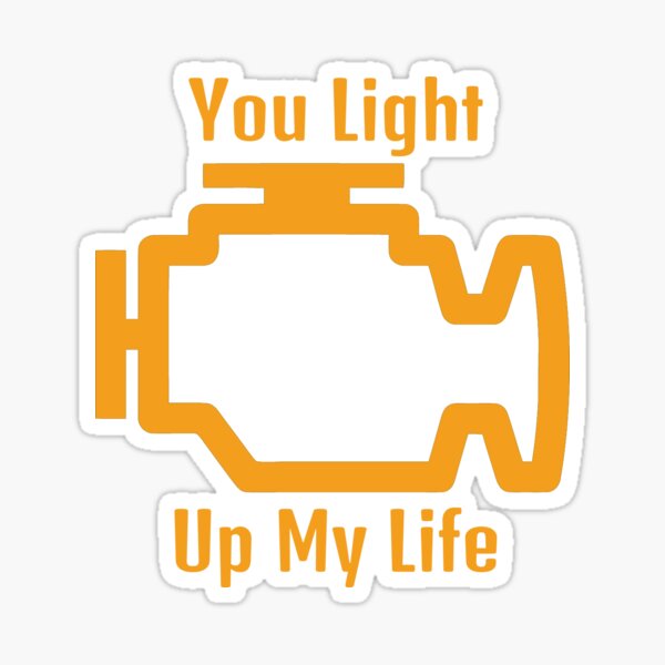 Check Engine Light Stickers for Sale