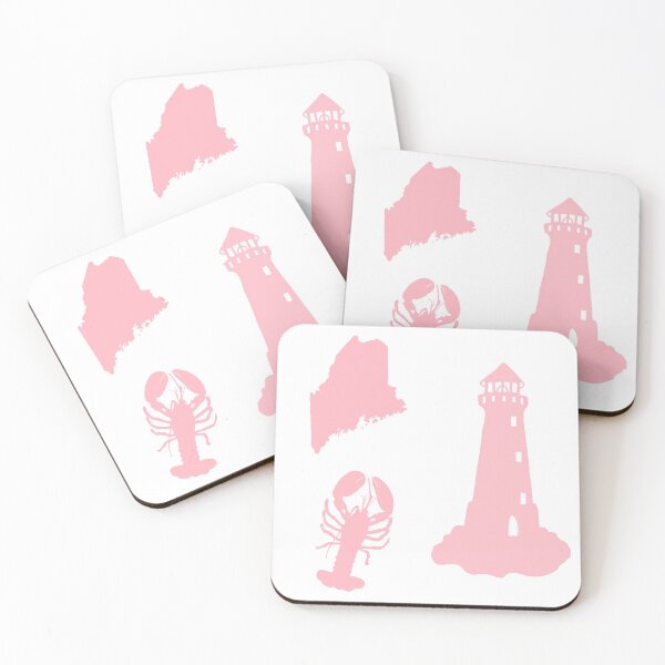 Item preview, Pink State of Maine Sticker Pack  designed and sold by Dalaura.