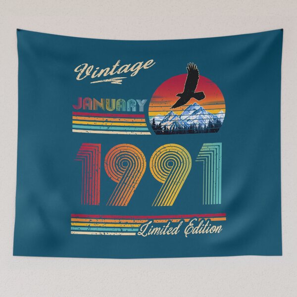 Item preview, January 1991 Birthday designed and sold by GreenSplash.